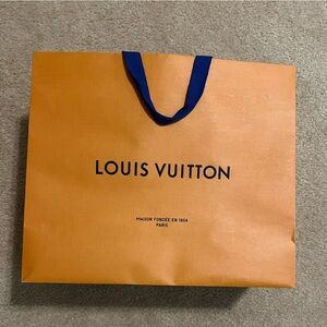 Louis Vuitton Orange paper bag